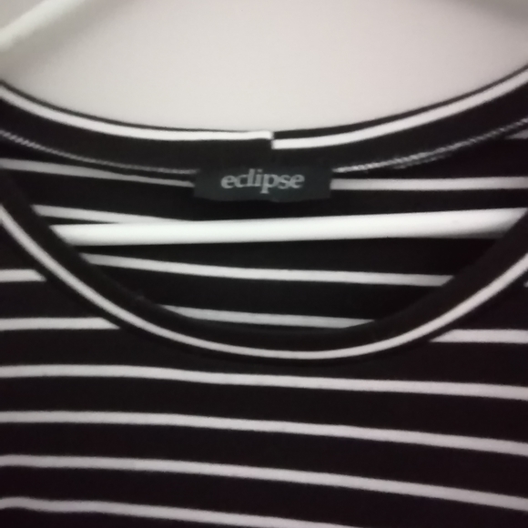 Eclipse Black & White Striped Mini Bodycon Dress - Picture 5 of 5